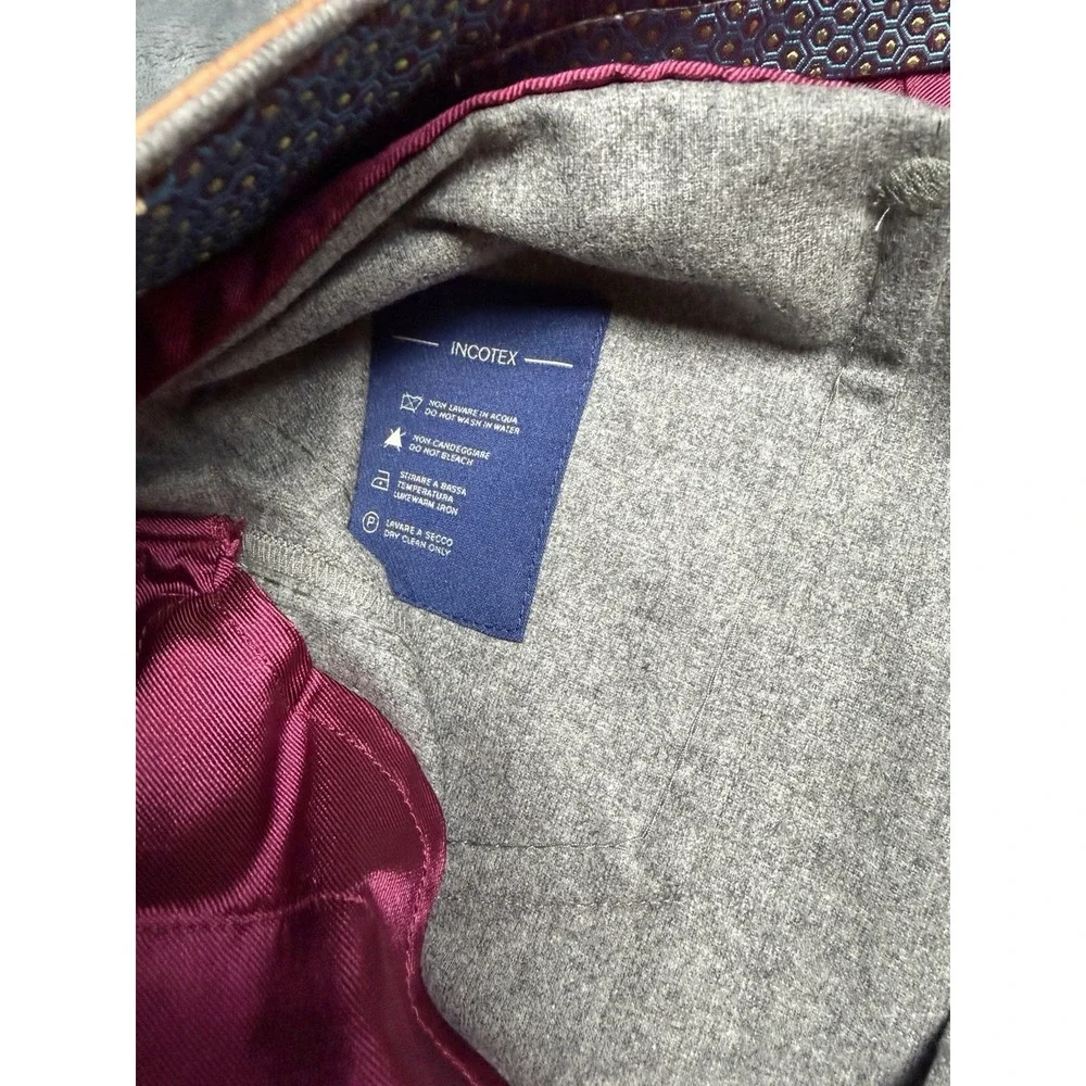 Incotex 5 Pocket Jean Cut Dress Pants Size 38x32 US Gray Cashmere Blend